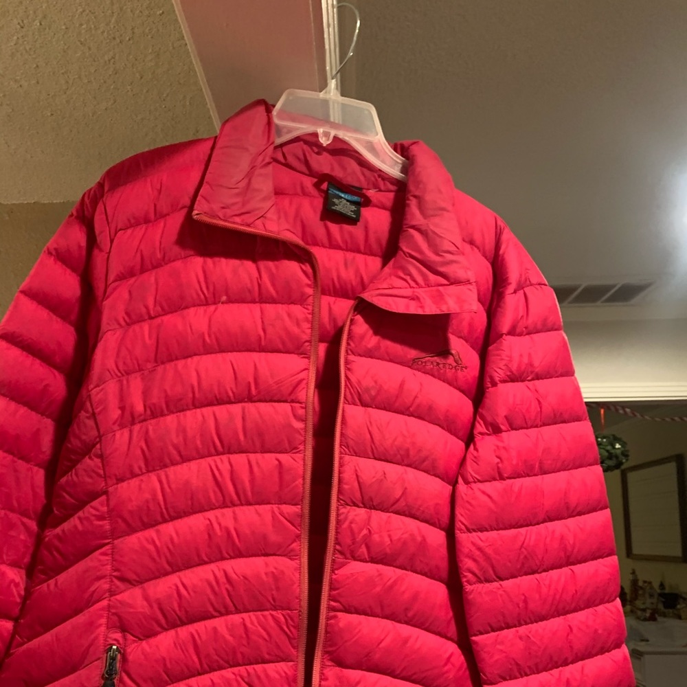 Pink ski coat
